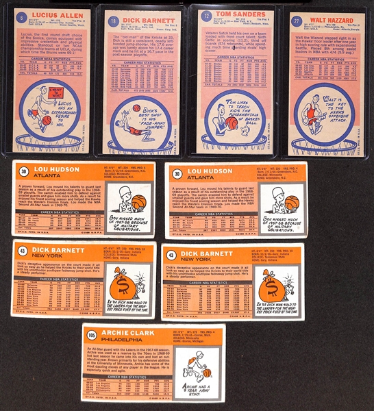 Lot of (27) 1969 Topps Basketball & (40) 1970 Topps Basketball Cards w. 1969 Connie Hawkins 